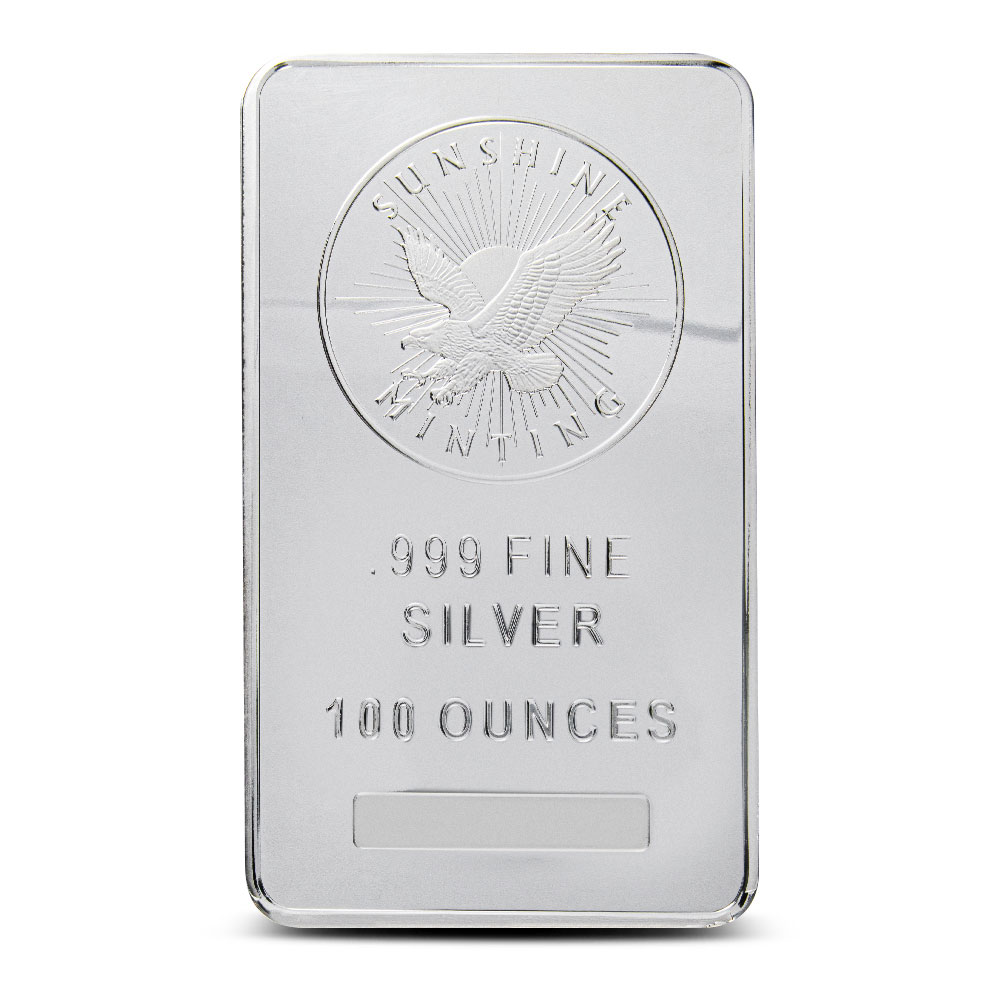 100 oz Sunshine Silver Bar